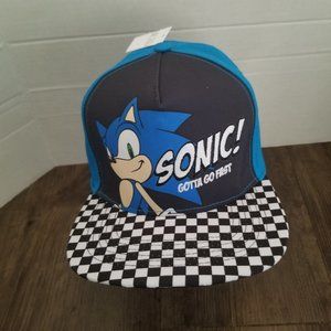 SEGA Sonic The Hedgehog Checkered Brim Cap (Hat)